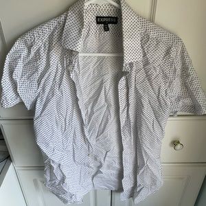 3 pack bundle of short sleeve button up shirts, XS and S, Express and Apt. 9